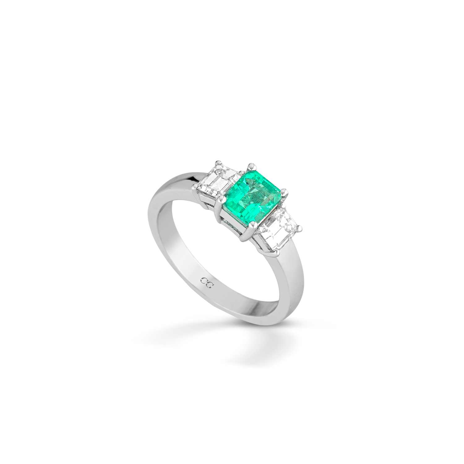 EMERALD — Oro Bianco — Anelli